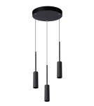 Lampy wiszące LED - Lucide TUBULE Wisząca Czarny 3xLED Styl Nowoczesny 24401/21/30 - produkt 2