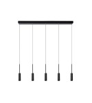 Lampy wiszące na listwie - Lucide TUBULE Wisząca Czarny 5xLED Styl Nowoczesny 24401/35/30 - produkt 2