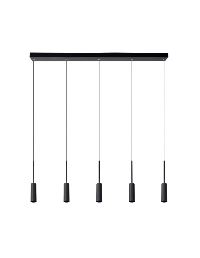 Lucide TUBULE Wisząca Czarny 5xLED Styl Nowoczesny 24401/35/30
