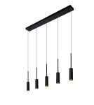 Lampy wiszące na listwie - Lucide TUBULE Wisząca Czarny 5xLED Styl Nowoczesny 24401/35/30 - produkt 8