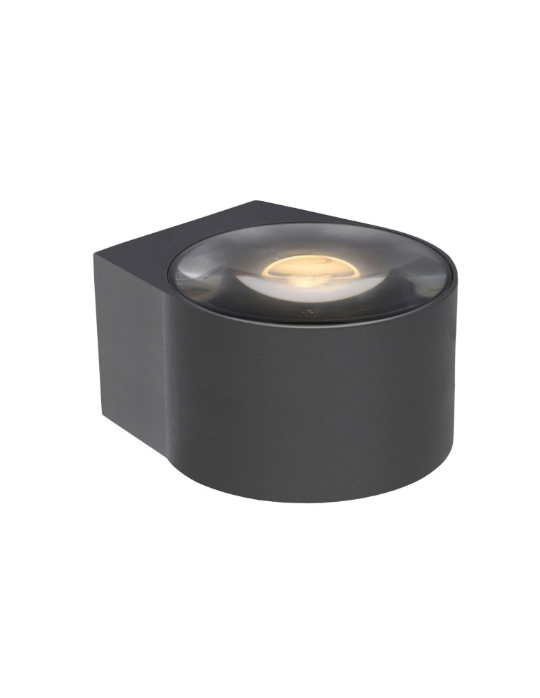 Kinkiety - Lucide RAYEN Ścienna Kierunkowa Czarny 1xLED Styl Nowoczesny IP65 27220/12/30 - produkt kolory-swiatla.pl 1