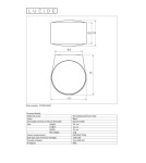 Kinkiety - Lucide RAYEN Ścienna Kierunkowa Czarny 1xLED Styl Nowoczesny IP65 27220/12/30 - produkt 4