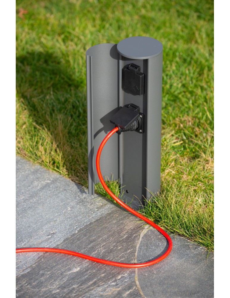 Standing garden lamps - Lucide POWERPOINT Garden Pole with Power Supply Anthracite 0x Modern Style IP44 27849/02/29 - product kolory-swiatla.pl 5