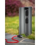 Standing garden lamps - Lucide POWERPOINT Garden Pole with Power Supply Anthracite 0x Modern Style IP44 27849/02/29 - product 6