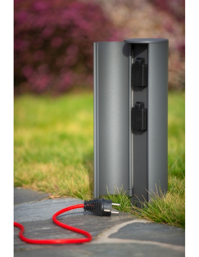Standing garden lamps - Lucide POWERPOINT Garden Pole with Power Supply Anthracite 0x Modern Style IP44 27849/02/29 - product kolory-swiatla.pl 6