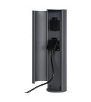 Standing garden lamps - Lucide POWERPOINT Garden Pole with Power Supply Anthracite 0x Modern Style IP44 27849/02/29 - product 10