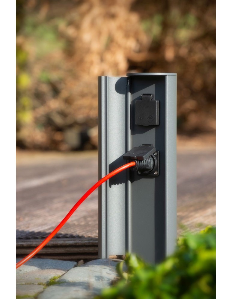 Standing garden lamps - Lucide POWERPOINT Garden Pole with Power Supply Anthracite 0x Modern Style IP44 27849/12/29 - product kolory-swiatla.pl 2