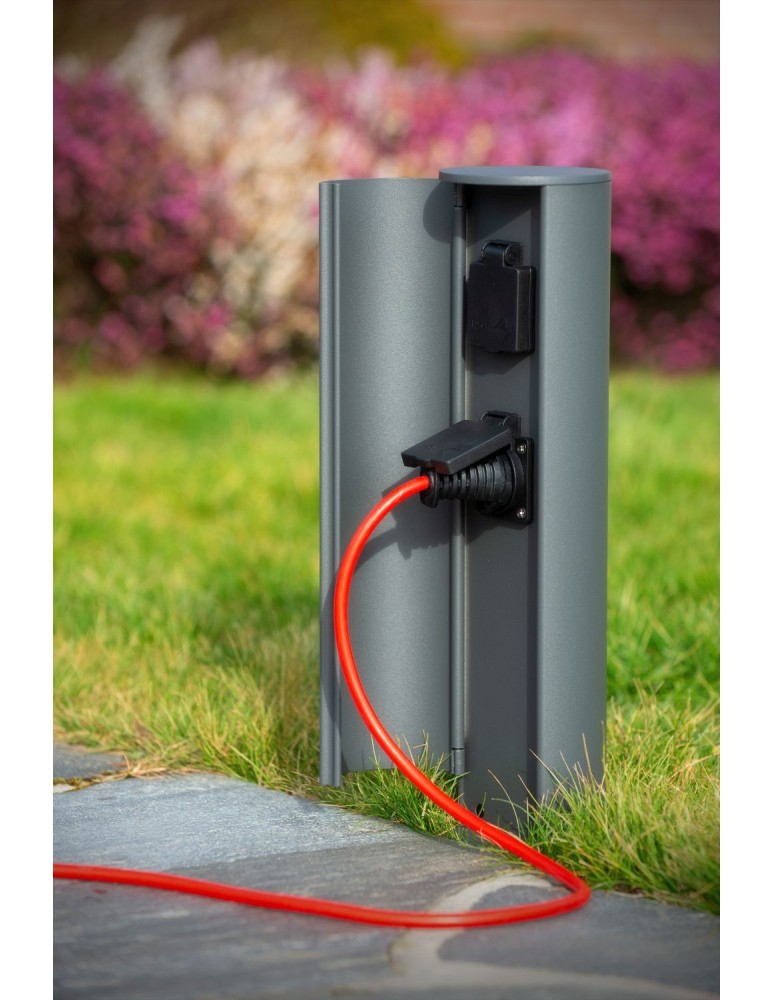 Standing garden lamps - Lucide POWERPOINT Garden Pole with Power Supply Anthracite 0x Modern Style IP44 27849/12/29 - product kolory-swiatla.pl 4