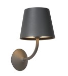 Kinkiety zewnętrzne - Lucide JUSTIN Ścienna Czarny 1xLED Styl Nowoczesny IP65 27888/07/30 - produkt 1