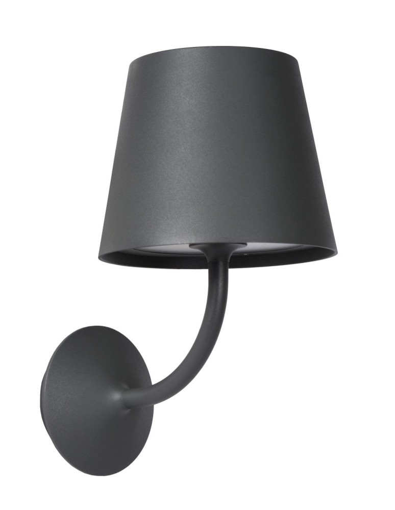 Kinkiety zewnętrzne - Lucide JUSTIN Ścienna Czarny 1xLED Styl Nowoczesny IP65 27888/07/30 - produkt kolory-swiatla.pl 2