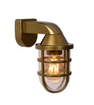 Outdoor wall lamps - Lucide LEWIS Wall Mounted Gold Matte/Brass 1xE27 Modern Style IP44 29899/01/02 - product 1
