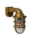 Outdoor wall lamps - Lucide LEWIS Wall Mounted Gold Matte/Brass 1xE27 Modern Style IP44 29899/01/02 - product 2