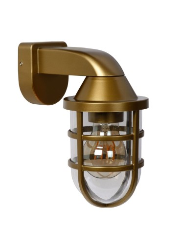 Lucide LEWIS Ścienna Złoty Matowy/Mosiądz 1xE27 Styl Nowoczesny IP44 29899/01/02 - produkt 2