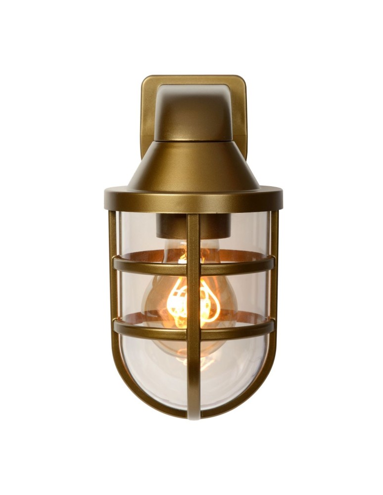 Outdoor wall lamps - Lucide LEWIS Wall Mounted Gold Matte/Brass 1xE27 Modern Style IP44 29899/01/02 - product kolory-swiatla.pl 4