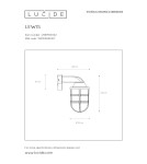 Outdoor wall lamps - Lucide LEWIS Wall Mounted Gold Matte/Brass 1xE27 Modern Style IP44 29899/01/02 - product 6