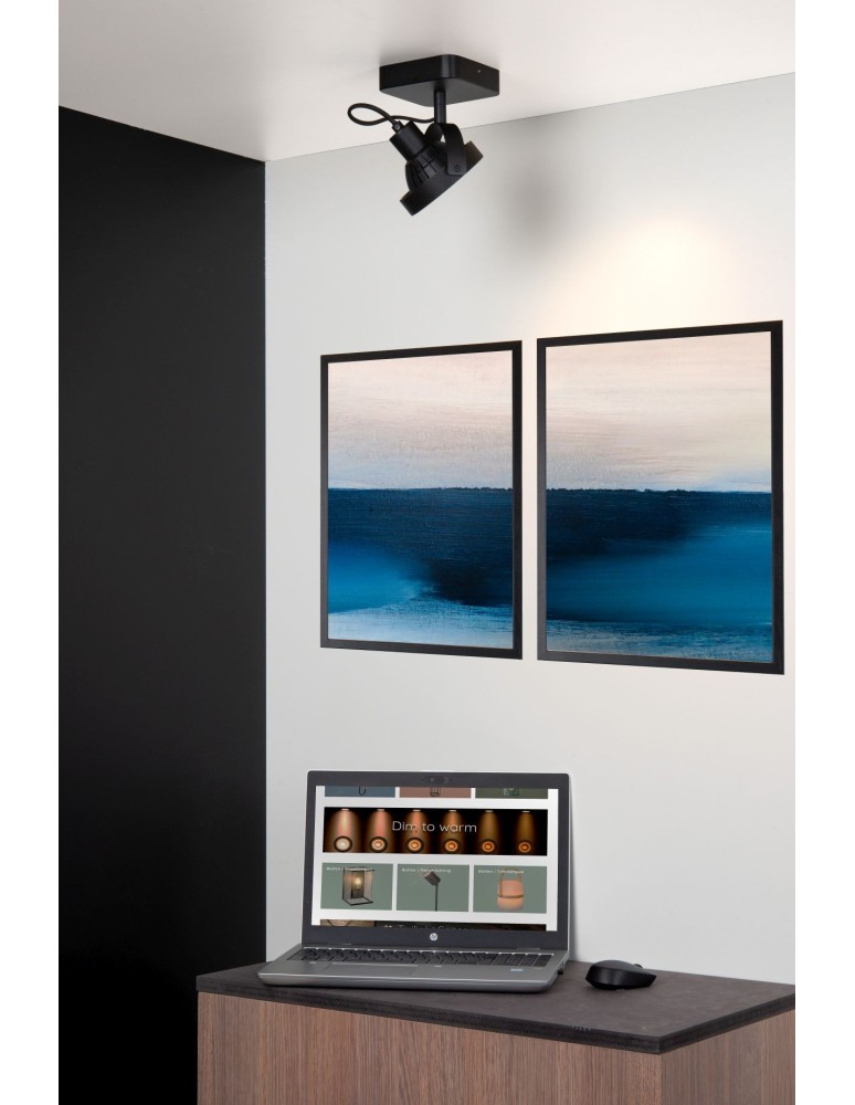 Reflektory sufitowe - Lucide TALA LED Reflektor Sufitowy Czarny 1xGU10 Styl Nowoczesny 31931/12/30 - produkt kolory-swiatla.pl 3