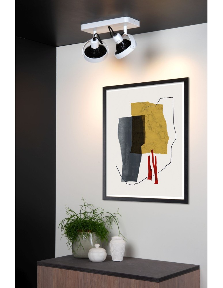 Lampy sufitowe reflektory - Lucide TALA LED Reflektor Sufitowy Biały 2xGU10 Styl Nowoczesny 31931/24/31 - produkt kolory-swiatla.pl 3