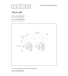 Lampy sufitowe reflektory - Lucide TALA LED Reflektor Sufitowy Biały 2xGU10 Styl Nowoczesny 31931/24/31 - produkt 8