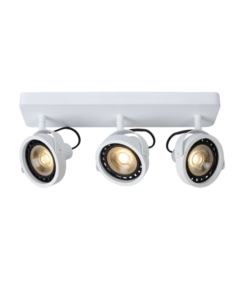 Lampy sufitowe reflektory - Lucide TALA LED Reflektor Sufitowy Biały 3xGU10 Styl Nowoczesny 31931/36/31 - produkt kolory-swiatla.pl 1