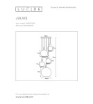 Pendant lamps - Lucide JULIUS Pendant Smoky Grey 5xE27 Antique Style 34438/05/65 - product 6