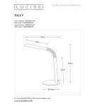 Desk lamps - Lucide GILLY Desk White 1xLED Modern Style 36612/03/31 - product 2