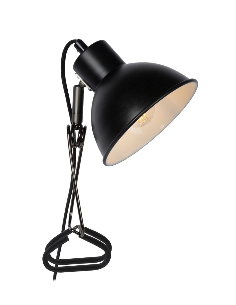 Table lamps - Lucide MOYS Desk with Handle Black 1xE27 Retro Style 45987/01/30 - product kolory-swiatla.pl 1