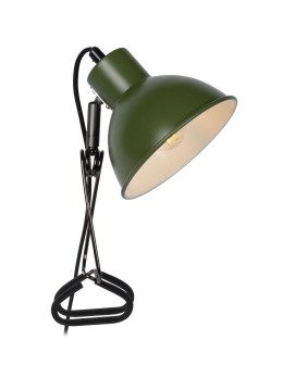 Lucide MOYS Desk with Handle Green 1xE27 Retro Style 45987/01/33