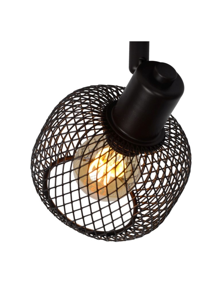 Ceiling spotlights - Lucide MAREN Wall Mounted Directional Black 1xE14 Retro Style 77978/01/30 - product kolory-swiatla.pl 4