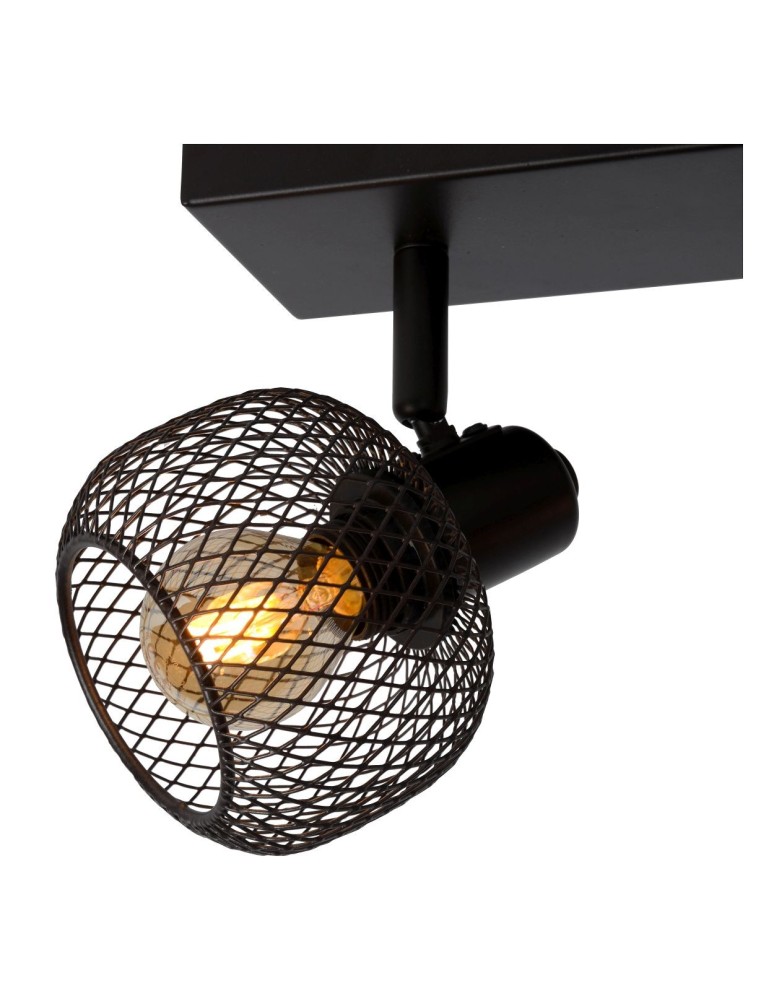 Spotlight ceiling lamps - Lucide MAREN Ceiling Spotlight Black 2xE14 Retro Style 77978/02/30 - product kolory-swiatla.pl 5