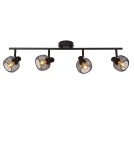 Spotlight ceiling lamps - Lucide MAREN Ceiling Spotlight Black 4xE14 Retro Style 77978/04/30 - product 1