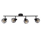 Spotlight ceiling lamps - Lucide MAREN Ceiling Spotlight Black 4xE14 Retro Style 77978/04/30 - product 2