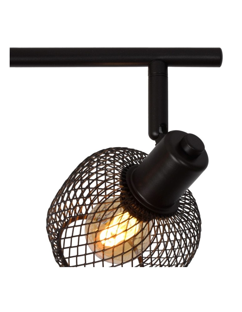 Spotlight ceiling lamps - Lucide MAREN Ceiling Spotlight Black 4xE14 Retro Style 77978/04/30 - product kolory-swiatla.pl 4