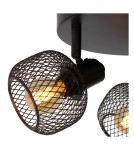 Spotlight ceiling lamps - Lucide MAREN Ceiling Spotlight Black 3xE14 Retro Style 77978/13/30 - product 5