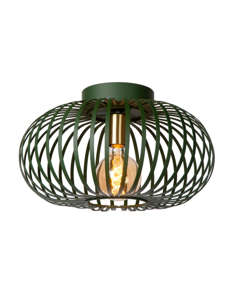 Ceiling lamps - Lucide MANUELA Surface Mounted Ceiling Green 1xE27 Antique Style 78174/40/33 - product kolory-swiatla.pl 1
