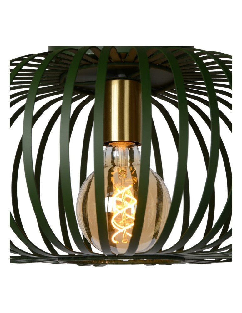 Ceiling lamps - Lucide MANUELA Surface Mounted Ceiling Green 1xE27 Antique Style 78174/40/33 - product kolory-swiatla.pl 4