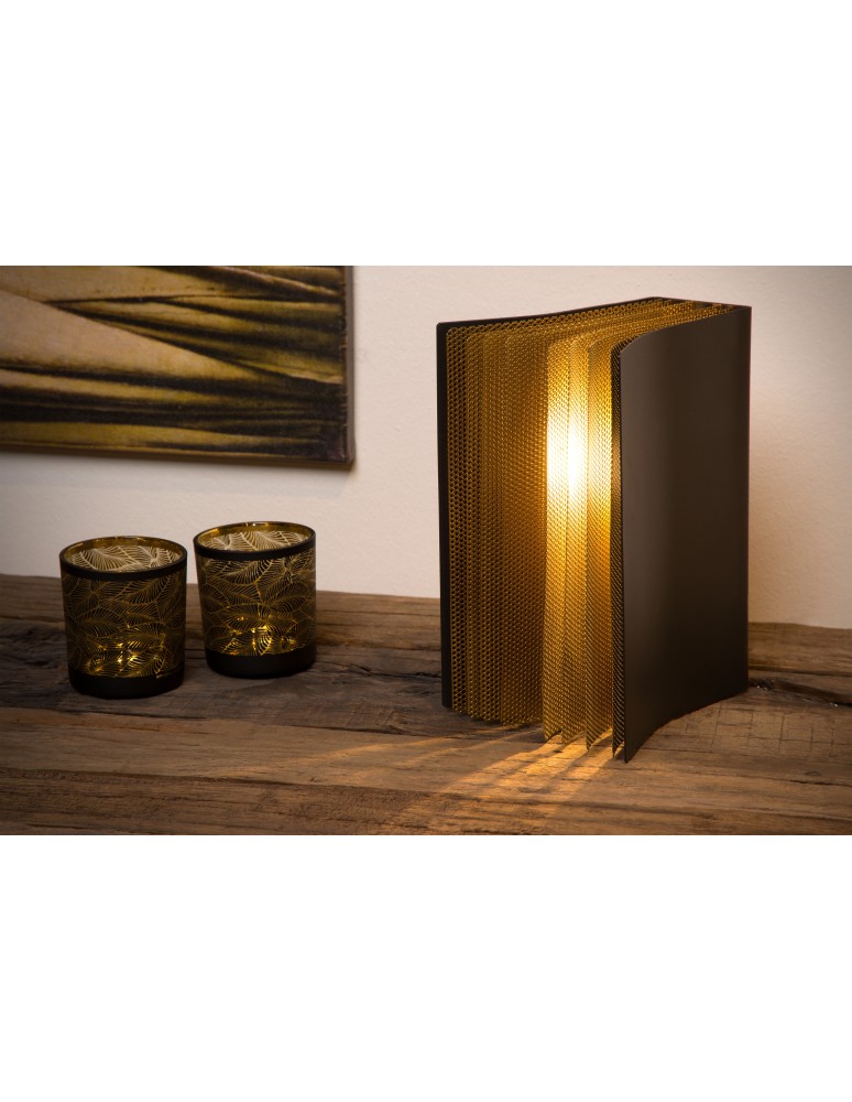 Designer table lamps - Lucide EXTRAVAGANZA LIVRET Table Black 1xE14 Retro Style 78596/01/30 - product kolory-swiatla.pl 3