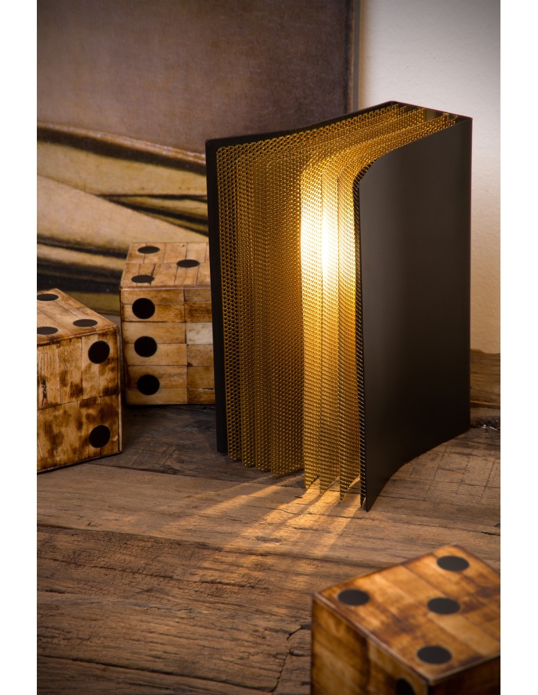 Designer table lamps - Lucide EXTRAVAGANZA LIVRET Table Black 1xE14 Retro Style 78596/01/30 - product kolory-swiatla.pl 4