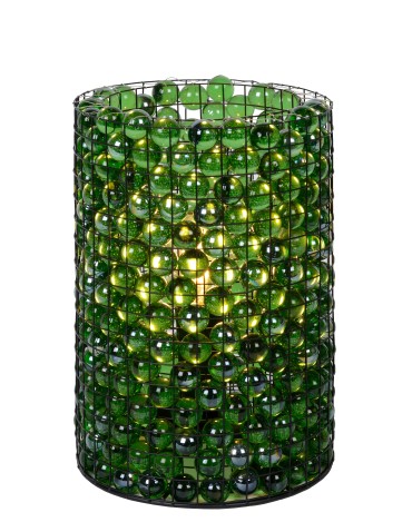 Lucide EXTRAVAGANZA MARBELOUS Table Green 1xE14 Retro Style 78597/01/33