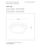 Ceiling lamps - Lucide DIMY Surface Mounted Ceiling Black 1xLED Modern Style IP21 79179/12/30 - product 9