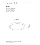 Ceiling lamps - Lucide NURIA Surface Mounted Ceiling White 1xLED Modern Style 79182/24/31 - product 8