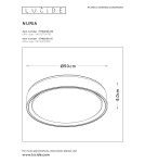 Ceiling lamps - Lucide NURIA Surface Mounted Ceiling Black 1xLED Modern Style 79182/36/31 - product 8