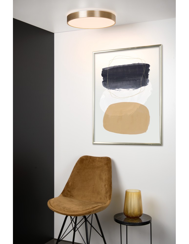 Ceiling lamps - Lucide MALIN Surface Mounted Gold Matte/Brass 1xLED Modern Style 79184/24/02 - product kolory-swiatla.pl 3