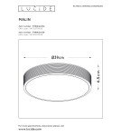 Ceiling lamps - Lucide MALIN Surface Mounted Ceiling Black 1xLED Modern Style 79184/24/30 - product 8