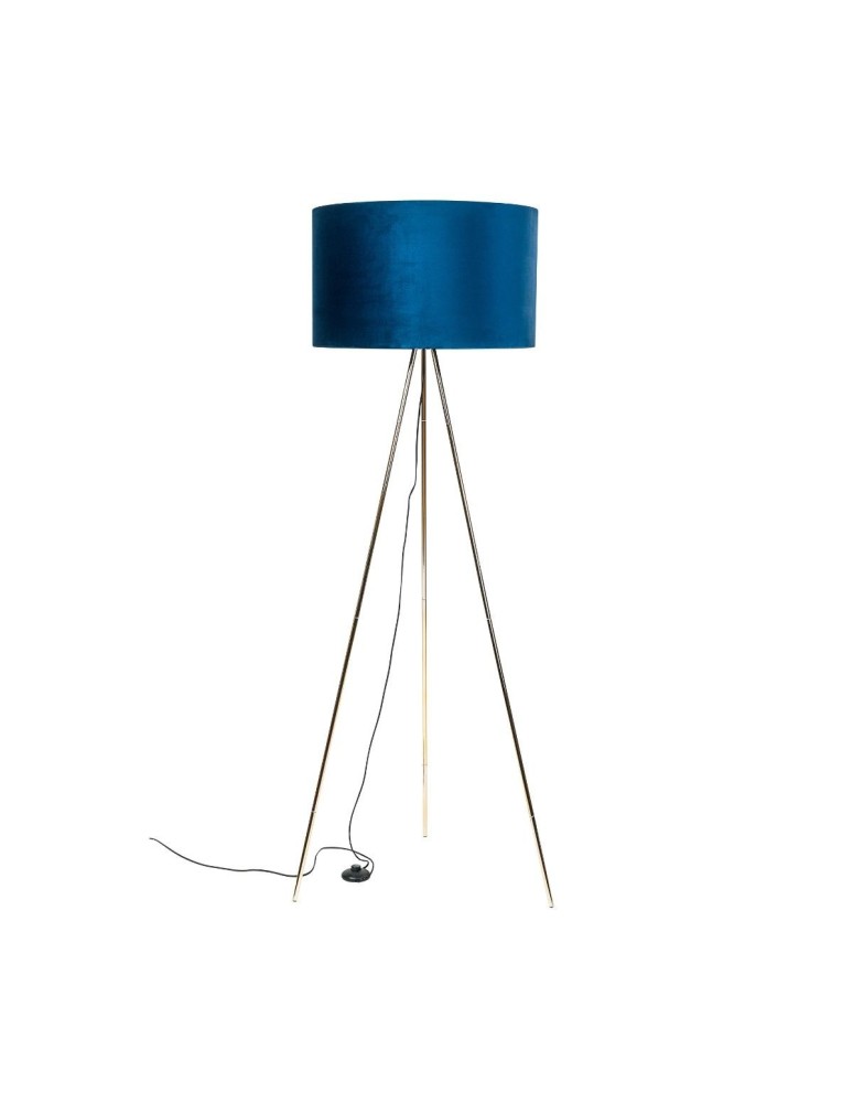 Tripod floor lamps - Zuma Line INGA 1xE27 blue/gold floor lamp H06-GD-BL - product kolory-swiatla.pl 1