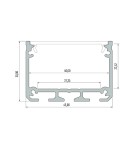 Surface-mounted beam lamps - Shilo HAKODA LED 16W 2800lm white surface-mounted 1955 - product 3