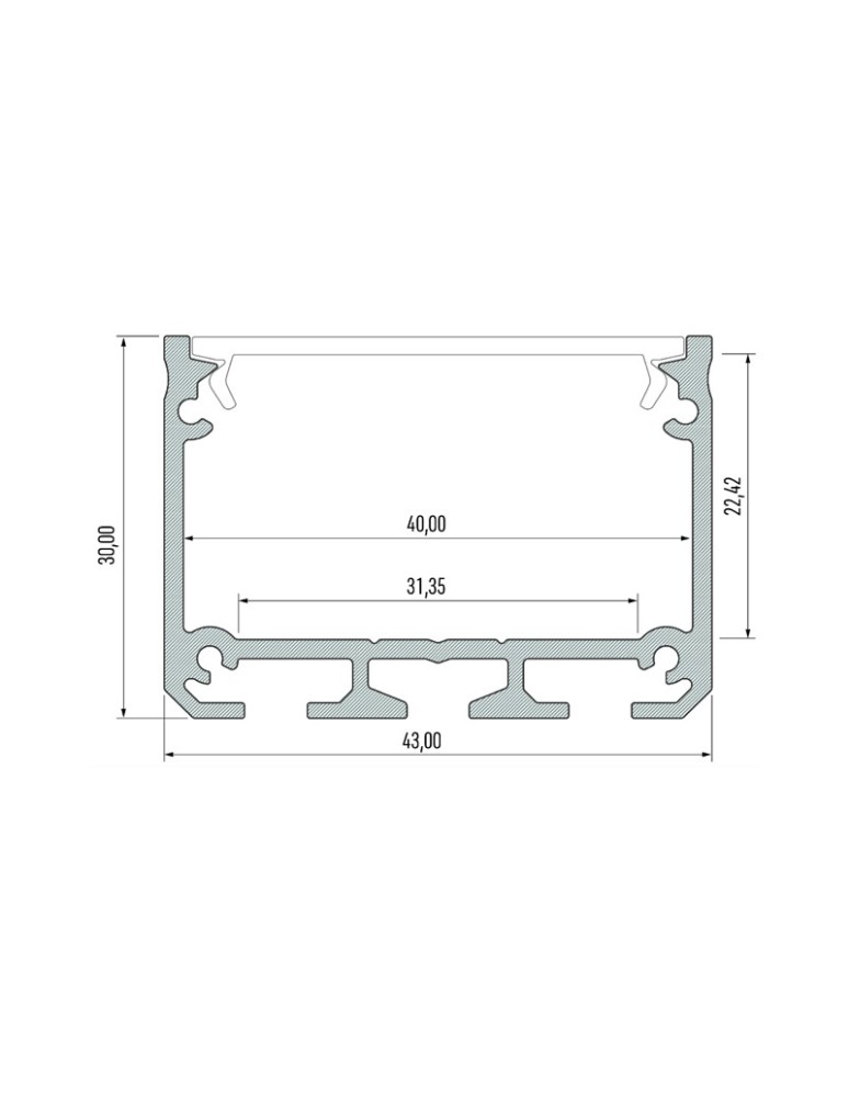 Surface-mounted beam lamps - Shilo HAKODA LED 16W 2800lm white surface-mounted 1955 - product kolory-swiatla.pl 3