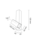 Reflektory sufitowe - Shilo MITSUMA 1xGU10 MR11 czarny reflektor 8000 - produkt 2