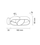 Wall lamps - Shilo FUROKU LED 6W 600lm CRI90 black wall lamp 7976 - product 2
