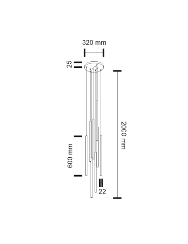 Shilo KOSAME 8xG9 czarny wisząca 7856 - produkt 2