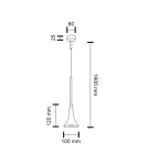 LED pendant lamps - Shilo KANZAKI LED 4,5W 450lm black pendant 7940 - product 2